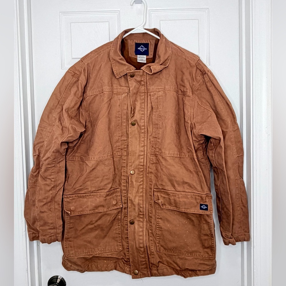 Saint Alice Men's Tan Field Jacket- Size L Tall- Shell:100%cotton